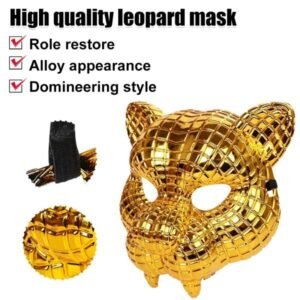Animal Role Playing Halloween Lion Tiger Leopard Stage Props Masks Gold Leopard Party Masks Clothing Accessories Supplies