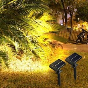 124pcsSo larPa thLi ghts5L E DWa rmLi ghtPa thwayGroundLig htsMul tiFunctionDeta chableGard enWall Lamp sWith 1200 mAhRech argeableBatt erySola rPane H260716