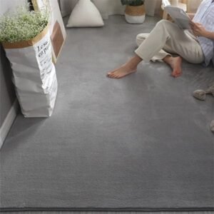 Carpet Large Size Living Room Rug Soft And Skin Friendly Bedroom Gray Bedside Floor Mat Baby Game White Decoration Home 231026