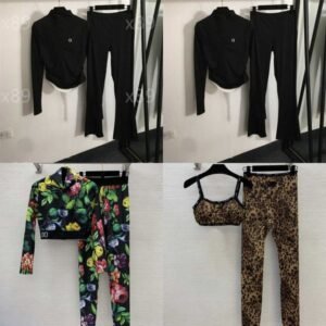 tracksuit women designer Yoga Set Activewear for Woman Zip Up Jacket and Flare Leg Pants Sports fashion Two Piece Workout Gym Running Outfit