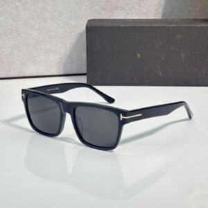 Designer Sunglasses For women Calder Sunglasses Men FT 1205 Black Acetate Grey Lenses Square Sunnies Daily Outfit Driving Vacation Glasses 100% UV PROTECTION Shades