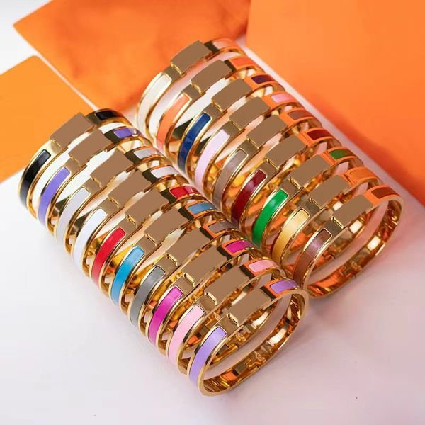 Brand H Bracelet Exquisite 8mm Multi Style Charm Bracelet High Quality Stainless Steel Couple Style Luxury Jewelry