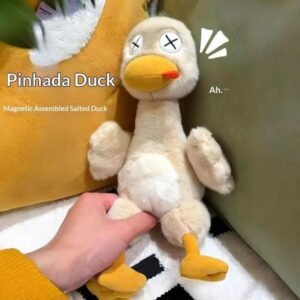 Magnetic Plush Duck Toy Detachable Stuffed Doll Cute Kawaii Animal Funny Desk Decor Gift For Friends Collectible 260730