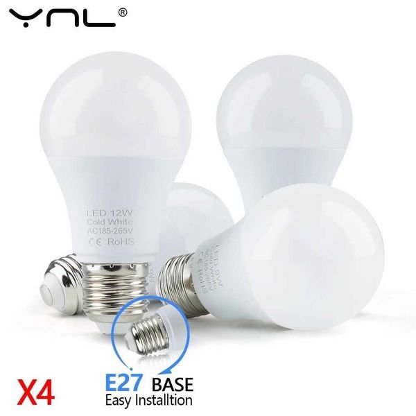 4pcs/lot LED Bulb Lamps E27 AC220V 240V SMD2835 6W 9W 12W 15W 18W Lampada Led Light Bulbs Living Room Home Indoor LED Bombilla X260815
