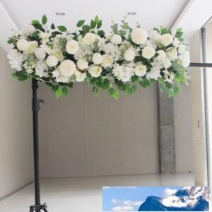 50cm DIY flower row Acanthosphere Rose Eucalyptus wedding decor flowers rose peony hydrangea plant mix flower arch artificial flower row