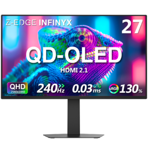 Z-EDGE INFINYX X27 QD-OLED 27″ 240Hz 0.03ms Gaming Monitor