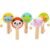 Kids Cartoon Wooden Drumshaped Rattle Clapping Castanets Board for Baby Musical Instrument Preschool Early Educational Toys 250827BJ