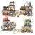 Loz Street View Series Building blocks Izakaya Shaved Ice Shop Takoyaki Shop Coffee shop Panda Tea House model childrens gifts X260731