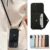 Crossbody Strap Leather Card Slot Pocket Wallet Case For iPhone 11 12 13 14 15 Pro Max Plus Lanyard Phone Bag Cover Purse Y240815 ddmythur ddmythur ddmythur ddmythur
