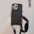 Fabric feeling cross texture crossbody luxury phone case for iPhone 16 15 14 13 Pro 12 11 MAX metal logo 16promax phone case 14promax for apple 13pro Cover 12pro shell