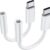 Nylon Braided Type-C Audio Adapter Cable Type-C To 3.5mm Audio Headphone Adapter Suitable for IPhone and Samsung