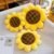 Sunflower Artificial Natural Plush Flower Doll Pillow Yellow Lifelike Flower Plush Pillow Super Soft Birthday Gift For Girls M260608