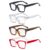 4 Pack Ladies Thicker Frame Stylish Reading Glasses R9106-A