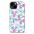 ddmythur pink, green and blue camo phone case with a white background TPU phone case