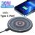 30W Wireless Charger Pad Stand for iPhone 14 13 12 11 Pro Max X Samsung Xiaomi Chargers Induction Fast Charging Dock Station