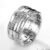 Wide Bricks Cubic Zirconia Ring Band Charm Designer Jewelry Sterling Silver Diamond CZ Rings for Women Man Wedding Engagement Band Ring Hiphop Jewelry Gift