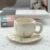 Korean Style Hand-painted Tulip Pattern Ceramic Coffee Cup Plate Afternoon Tea Latte Dessert Plate Exquisite Gift Kitchen Tools R260915