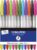 12 Multicoloured Ballpoint Pens, Assorted Colours, 15.5cm Long by 1cm Diameter