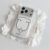 Korean Lovely Line White Puppy Phone Case For iPhone 17 Air 16 Max 15 14 Plus 13 12 11 Pro Shockproof Silicone Back Cover ddmythur