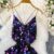 2026 a22 high-end sparkling sequin V-neck backless camisole dress designed specifically for performances