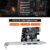 PCI-E 1X to 16X 1394 DV Video Capture Card with 6 Pin to 4 Pin Firewire Adapter Desktop Computer 3 Port Accessory