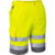 Portwest Mens Class 1 Hi Vis Poly Cotton Shorts Yellow / Grey 2XL