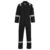 BizFlame Mens Aberdeen Flame Resistant Antistatic Coverall Black S 32″