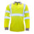 Modaflame Mens Flame Resistant Hi Vis Polo Shirt Long Sleeve Yellow XL