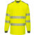 Portwest PW3 Hi Vis Cotton Comfort Long Sleeve T Shirt Yellow / Navy M