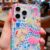 Summer Pattern Shock-Absorption Transparent Case for iPhone pro Max 11 12 13 Mini 16E – Protective Cover with Elegant Design