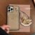 Halloween Card Holder Rocking Horse Designer Phone Case Iphonecase for Apple iPhone 18 17 Pro Max 16 Pro Luxury Pebbled PU Leather Wrist Strap Coque Luxe Fundas Khaki