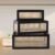 Retro Rattan Box Solid Wood Desktop Storage Basket Multifunction Snacks Fruit Cosmetics Organizer Boxes 26H0211