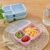Microwave Lunch Box Wheat Straw Dinnerware Food Storage Container Children Kids School Office Portable Bento Box Lunch Bag M250227