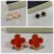 Four Leaf Clip On Earrings Multi Color Natural Stone Inlaid Clover Clips Gold Plated No Piercing Ear Jewelry With Gift Box Packaging Women Wedding Party gif