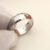 Original designer branded 6mm thick love Ring 18K Gold Silver Rose Stainless Steel letter 750 engrave Rings Women men lovers wedding Jewelry USA big size 6 7 8