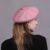 Fashion Women SpringWinter British Genuine Leather Painter Hat Female Retro Korean Octagonal Bonnet PinkKhaki Beret 251022