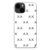 ddmythur white iphone case with a pattern of crossed crosses on it TPU phone case