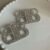 designer Bb for women Stylish double B earrings with full diamond design