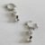 punk Y2K studded niche Metallic bone sparkling diamond earrings dark sweet cool subculture personalized ear accessories C260810