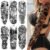 NXY Temporary Tattoo Large Size God s for Women Men Adult Fake Skull Tribal Forest Sticker Sleeve Black Body Art Arm Diy Tatoo 0330