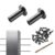 VEVOR 101 Pack T316 Stainless Steel Protector Sleeves for 1/8″ Wire Rope Cable Railing, DIY Balustrade T316 Marine Grade, Come with A Free Drill Bit, Black