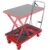 VEVOR Hydraulic Lift Table Cart, 500lbs Capacity 28.5″ Lifting Height, Manual Single Scissor Lift Table with 4 Wheels and Non-slip Pad, Hydraulic Scissor Cart for Material Handling, Red