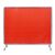 VEVOR Welding Screen with Frame, 6′ x 8′ Welding Curtain Screen, Flame-Resistant Vinyl Welding Protection Screen on 4 Swivel Wheels (2 Lockable), Moveable & Professional for Workshop/Industrial, Red