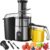 VEVOR Juicer Machine, 850W Motor Centrifugal Juice Extractor, Easy Clean Centrifugal Juicers, Big Mouth Large 3″ Feed Chute for Fruits and Vegetables, 5 Speeds Juice Maker, Stainless Steel, BPA Free