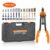 VEVOR 16″ Rivet Nut Tool, Labor-Saving Rivnut Tool Kit with 13PCS Metric & SAE Mandrels, 186PCS Rivet Nuts,M3, M4, M5, M6, M8, M10, M12, 1/4-20, 5/16-18, 3/8-16,1/2-13, 8-32, 10-24 With Carrying Case