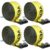 VEVOR Winch Straps, 4″ x 30′, 6000 lbs Load Capacity, 18000 lbs Break Strength, Truck Straps with Flat Hook, Flatbed Tie Downs Cargo Control for Trailers, Farms, Rescues, Tree Saver, Yellow (4 Pack)