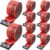 VEVOR Winch Straps, 4″ x 30′, 6000 lbs Load Capacity, 18000 lbs Breaking Strength, Truck Straps with Flat Hook, Flatbed Tie Downs Cargo Control for Trailers, Farms, Rescues, Tree Saver, Red (10 Pack)