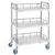 VEVOR Lab Rolling Cart, 3-Shelf Stainless Steel Rolling Cart, Lab Serving Cart with Swivel Casters, Dental Utility Cart for Clinic, Lab,  Hospital, Salon, 26.38″x15.55″x34.13″