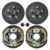 VEVOR Trailer Hub Drum Kits 5 on 4.5″ B.C. with 10″ x 2.25″ Electric Brakes, Self-Adjusting Trailer Brake Assembly for 3500 lbs Axle, 4-Hole Mounting, Backing Plates for Brake System Part Replacement