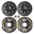 VEVOR Trailer Hub Drum Kits 8 on 6.5″ B.C. with 12″ x 2″ Electric Brakes, Self-Adjusting Trailer Brake Assembly for 7000 lbs Axle, 5-Hole Mounting, Backing Plates for Brake System Part Replacement